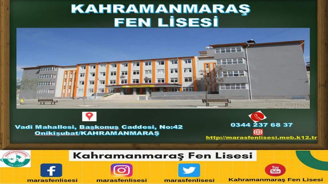 Kahramanmaraş Fen Lisesi KAHRAMANMARAŞ ONİKİŞUBAT