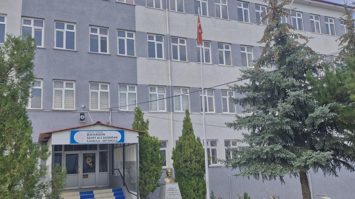 Bahadın Şehit Ali Akdoğan Ortaokulu YOZGAT SORGUN