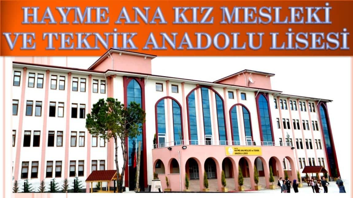Hayme Ana Kız Mesleki ve Teknik Anadolu Lisesi BARTIN MERKEZ